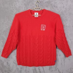 Walt Disney World Spirit Jersey Cable Knit Sweater Jumper Size Large Pullover